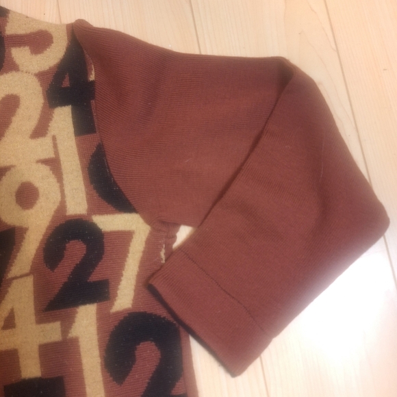 Vintage 80's Matsuda Nicole Tokyo  Very Rare Wool Funnel Neck Sweater Size M - Picture 3 of 8